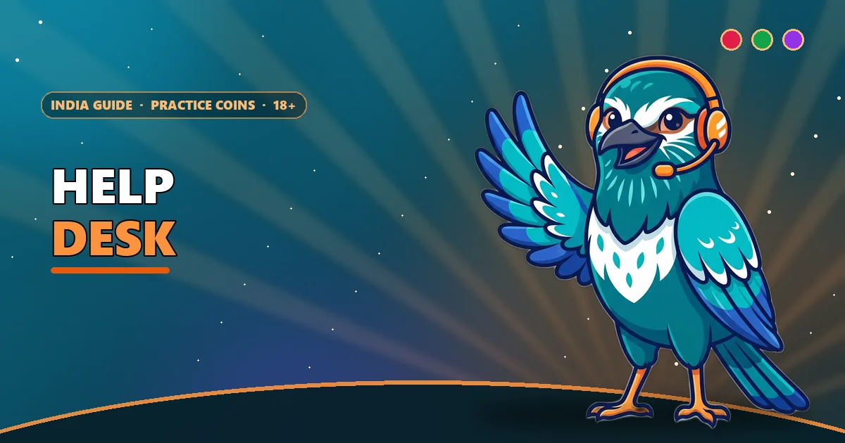 Indian roller bird with a headset waving for the 6E Club customer care guide