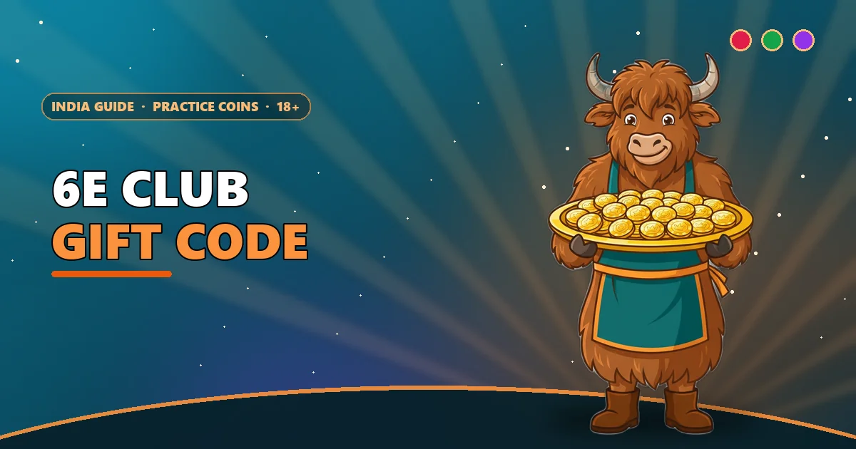 Yak holding a tray of coin-shaped sweets for the 6E Club gift code guide